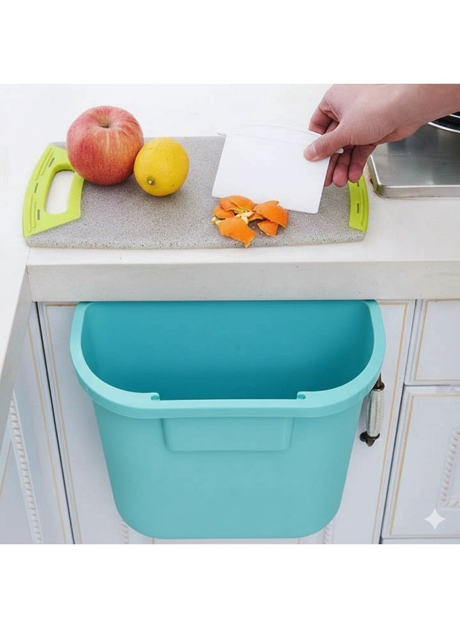 Hanging plastic trash cans or storage bins, rectangular design, versatile organizer, 2-pack - Image 4